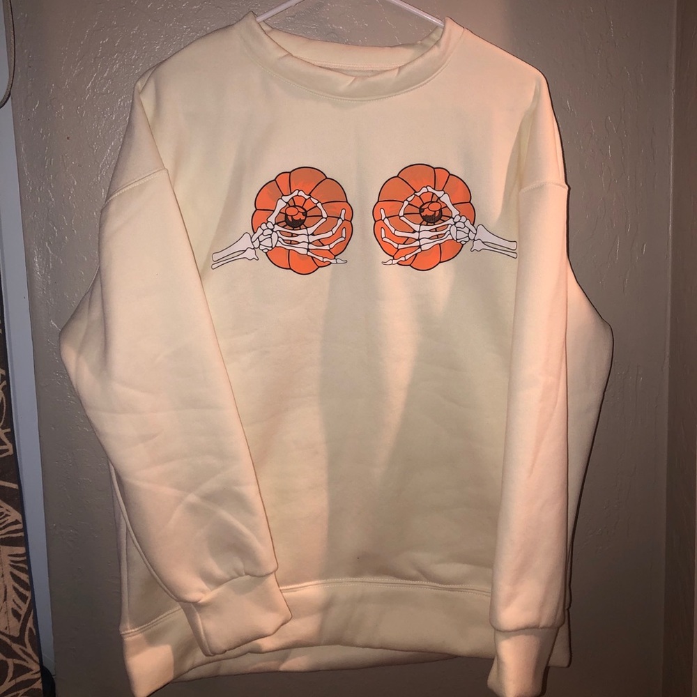 Spooky Crewneck Sweater, Size Small